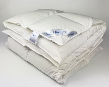Ковдра зимова Iglen Climate-comfort пух білий євро 200х220