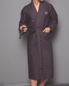 Халат вафельний Nusa NS 12680 A.Kahve чоловічий 4XL
