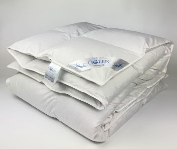 Ковдра зимова Iglen Roster пух білий євро 200х220