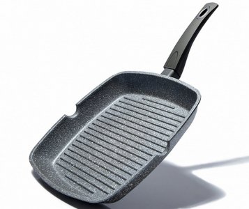 Сковорода-гриль Fissman GREY STONE 28 см алюминиевая 4978