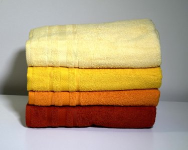 Набор махровых полотенец 70х140 Ada Turkey 4 шт Orange