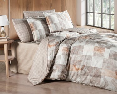 Турецкое постельное белье La Romano Premium Satin Arter Rock евро