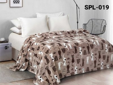 Плед велсофт мікрофібра Sofia 150х215 SPL-019