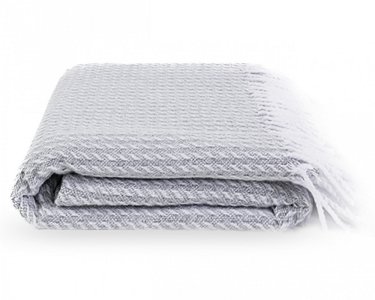 Хлопковый плед-покрывало Lanavitta 170х210 Топаз серый