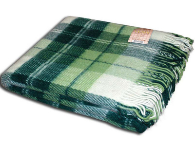 Плед шерстяной Vladi Эльф № 2 салатово-зеленый 200х220