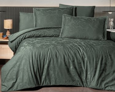 Турецкое постельное белье La Romano Premium Satin Vandela Moonmist евро