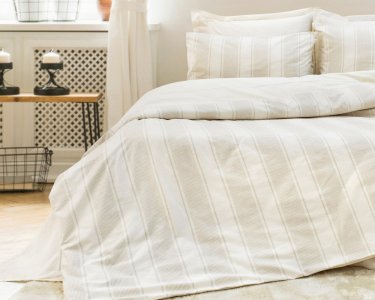 Турецкое постельное белье из вареного хлопка Saheser Stonewashed Ranforse 200 х 220 см Nenas Bej