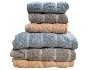 Набір турецьких махрових рушників Cestepe MicroCotton Premium 3 штуки 50x90 + 3 штуки 70х140 Multi 2 щільність 600 г/м2