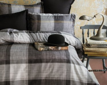 Турецька постільна білизна Issimo Digital Satin 200 х 220 см Dunloe Black