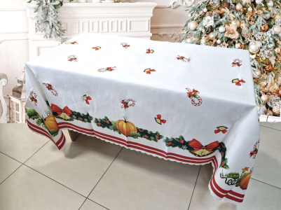 Скатертина новорічна 160х220 Merry Christmas 12