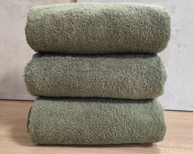 Полотенце махровое однотонное Turkey 50х90 Green плотность 500 г/м2 петля 16/1 ОПТ от 10 шт