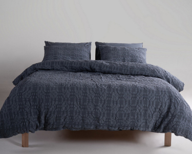 Турецкое постельное белье из вареного хлопка с жаккардовым плетением Limasso Kristal 200 х 220 см Castle Rock