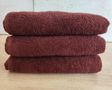 Набор махровых полотенец Узбекистан 50х90 3 шт коричневый 400 г/м2