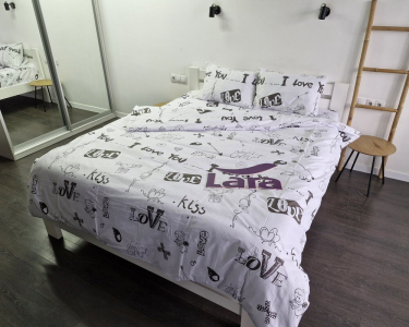 Постільна білизна LARA бязь d11291d двоспальна