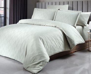 Турецкое постельное белье First Choice сатин-жаккард Boris Ice евро
