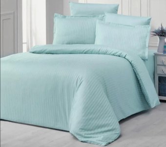 Постільна білизна Zeron сатин-страйп Tyrkuaz євро