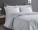 Постельное белье Turkiz Ranforce Prima 200х220 см Santiago Grey