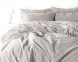 Турецкое постельное белье из вареного хлопка Limasso Stonewashed Ranforse семейное Natural Krem