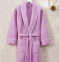 Халат вафельний з кантом ZERON EXCLUSIVE pike bornoz Lila M