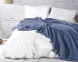 Турецкое жаккардовое покрывало Saheser Mona 220×240 см Lacivert