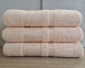 Набор турецких бамбуковых махровых полотенец Zeron 3 штуки 70х140 Bamboo Peach