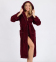 Халат велюровый Nusa NS 6890 Bordo женский размер L/XL