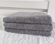 Полотенце турецкое махровое однотонное Zeron 70х140 Light Gray плотность 450 г/м2