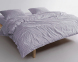 Турецька постільна білизна із вареної бавовни Limasso Stonewashed 200 х 220 см Opal Grey 