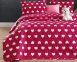 Покривало стьобане двостороннє EnLora Home ранфорс Chole Ksirmizi 225х240 з наволочками 50х70