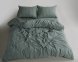 Турецкое постельное белье из вареного хлопка Limasso Stonewashed Ranforse 200 х 220 см Cassandra Natural Green