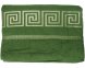 Простынь махровая жаккардовая Parisa Home Caesar 200х220 плотность 400 г/м2 зеленая