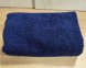Рушник турецький махровий однотонний Zeron 50х90 Dark Blue щільність 500 г/м2
