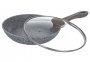 Сковорода Ringel Sea Salt 24 см RG-11003-24 алюминиевая с крышкой