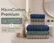 Набор турецких махровых полотенец Cestepe MicroCotton Premium 3 штуки 50x90 + 3 штуки 70х140 Ucgen 1 плотность 600 г/м2