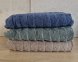 Набір турецьких махрових рушників Cestepe MicroCotton Premium 3 штуки 70x140 Ucgen 1 щільність 600 г/м2