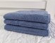 Полотенце турецкое махровое однотонное Zeron 50х90 Blue плотность 480 г/м2