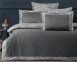 Турецкое постельное белье La Romano Premium Silk Satin 400 TC Rivano Steelgrey евро