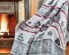 Турецкий новогодний хлопковый плед Sesli 18100 150х200 см