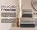 Набор турецких махровых полотенец Cestepe MicroCotton Premium 3 штуки 50x90 + 3 штуки 70х140 Eva 2 плотность 600 г/м2