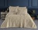 Покривало шенілове Gardines 240х260 Lulu Beige з наволочками 50х70