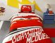 Детское постельное белье TAC Disney ранфорс 160×220 см Cars Lightning с простынью на резинке 100 х 200 см