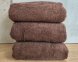 Полотенце махровое однотонное Turkey 50х90 Brown плотность 500 г/м2 петля 16/1 ОПТ от 10 шт