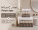 Набір турецьких махрових рушників Cestepe MicroCotton Premium 3 штуки 50x90 + 3 штуки 70х140 Multi 1 щільність 600 г/м2